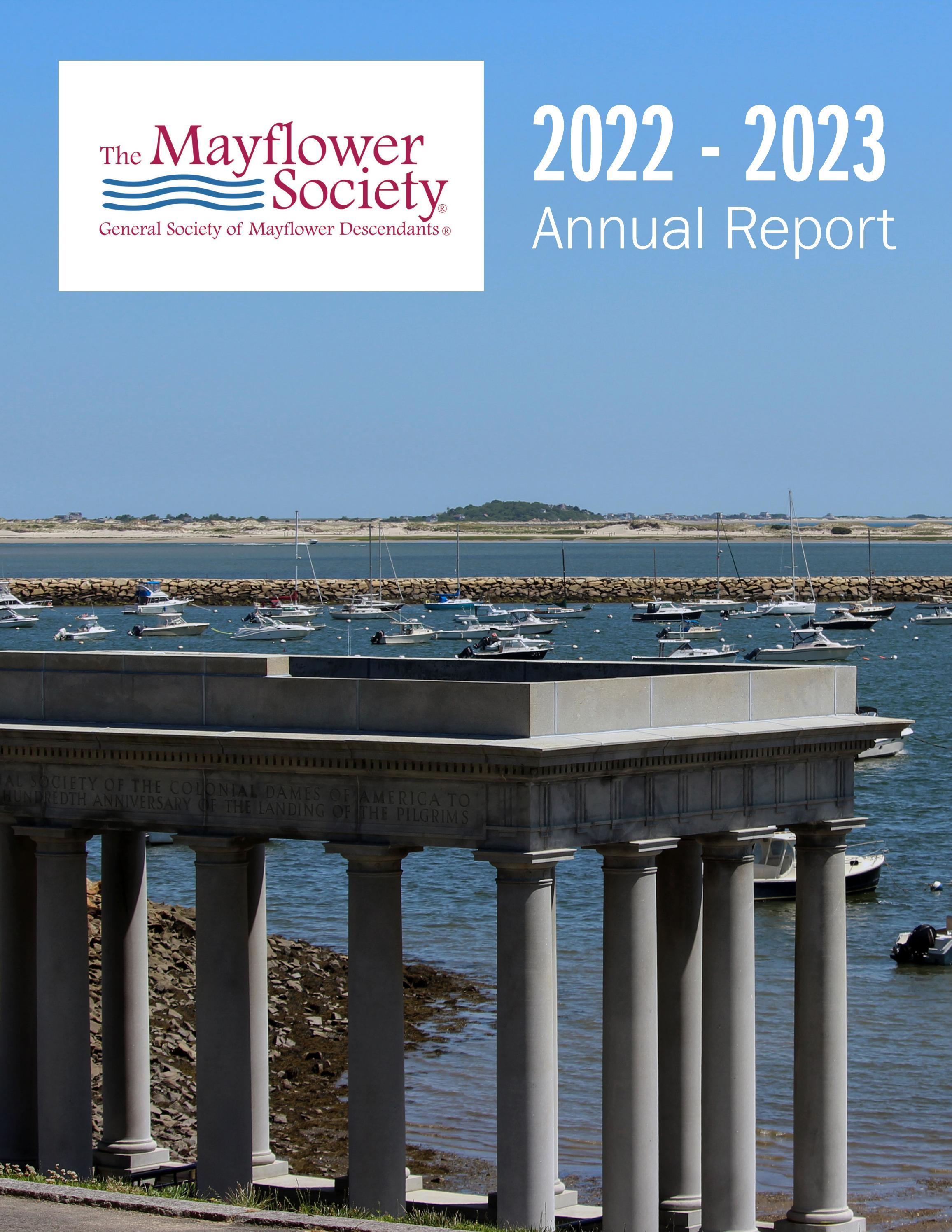 2022 - 2023 Annual Report by The Mayflower Society - Issuu