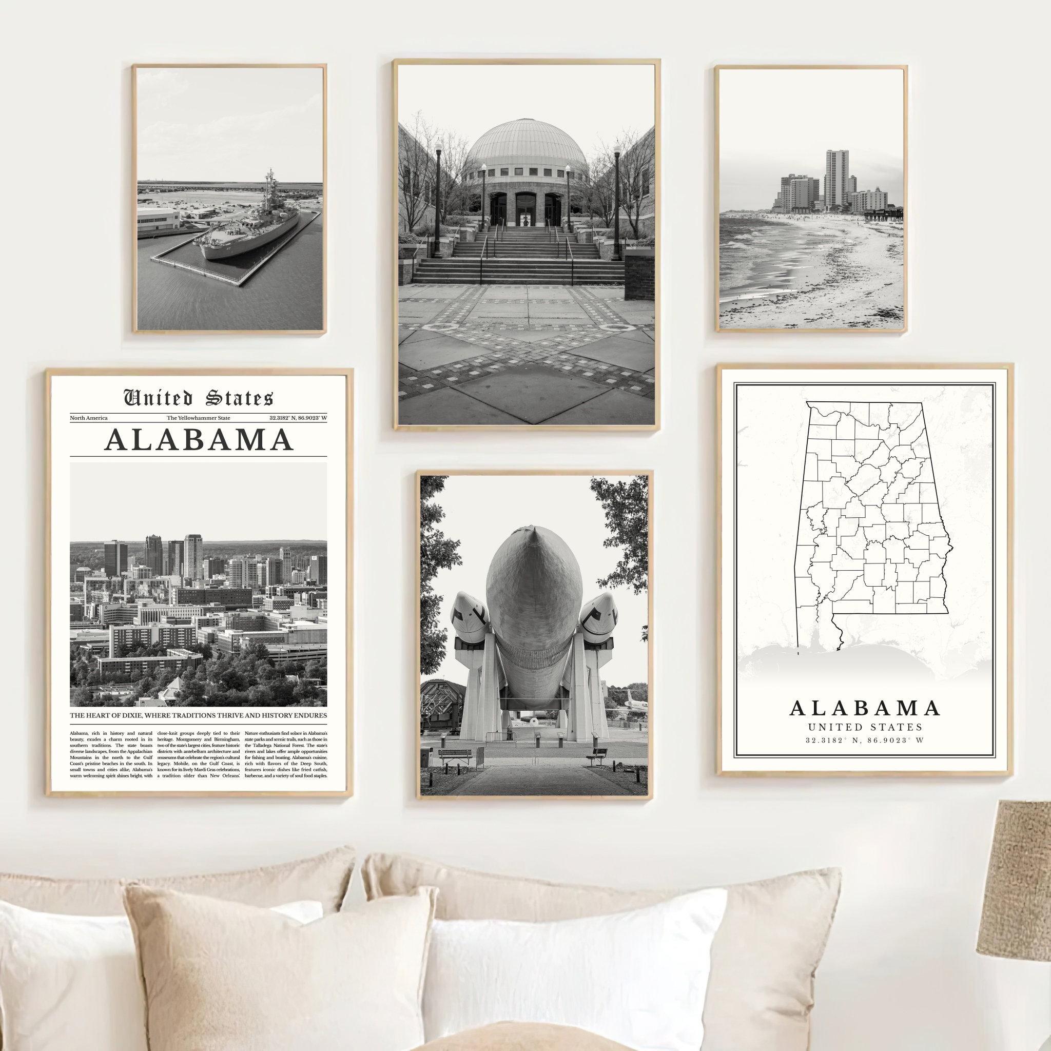 Alabama Black and White Photography Print Set (digital Download ...