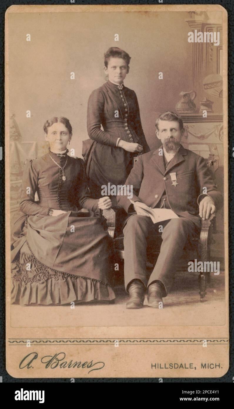 Unidentified Civil War veteran wearing Grand Army of the Republic ...