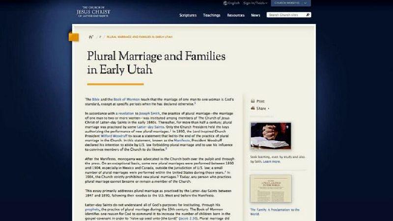 LDS Church details practice, history of polygamy | KSL.com